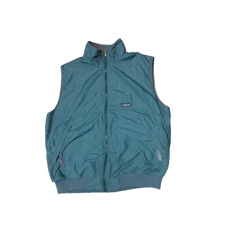 Patagonia Shelled Synchilla Vest Mens XL Vintage Fleece Full Zip Outdoors Hiking
